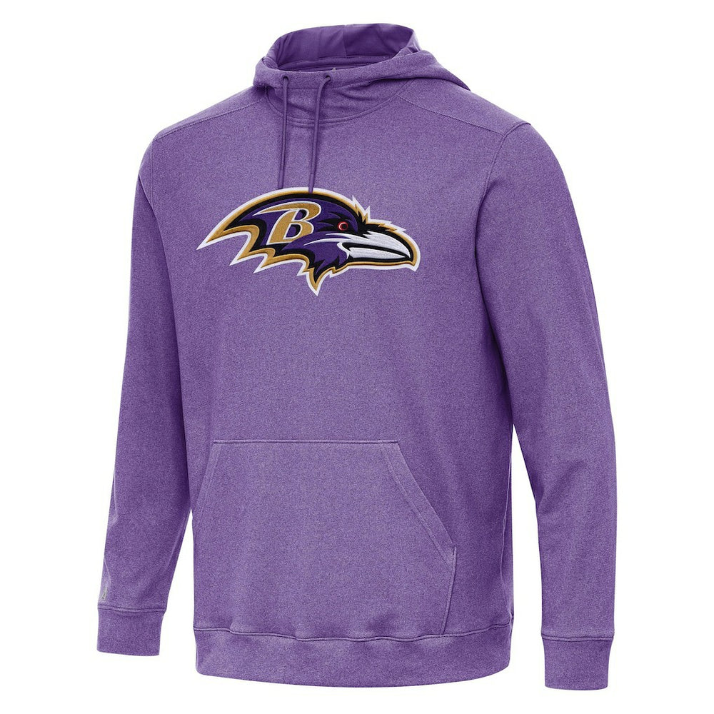 Baltimore Ravens Antigua Cloud Pullover Hoodie Heather Purple