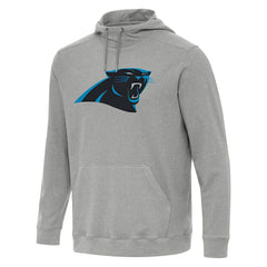 Carolina Panthers Antigua Cloud Pullover Hoodie Heather Gray