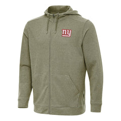 New York Giants Antigua Effortless Full-Zip Hoodie Olive