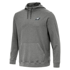 Philadelphia Eagles Antigua Cloud Pullover Hoodie Heather Black