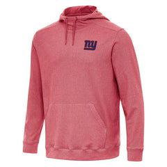 New York Giants Antigua Cloud Pullover Hoodie Heather Red