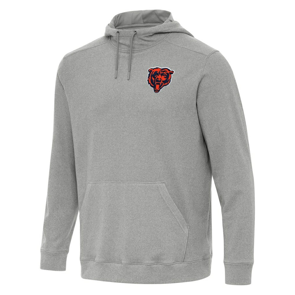 Chicago Bears Antigua Cloud Pullover Hoodie Heather Gray