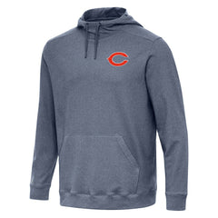 Chicago Bears Antigua Cloud Pullover Hoodie Heather Navy