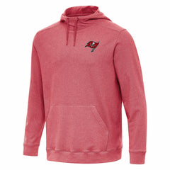 Tampa Bay Buccaneers Antigua Cloud Pullover Hoodie Heather Red