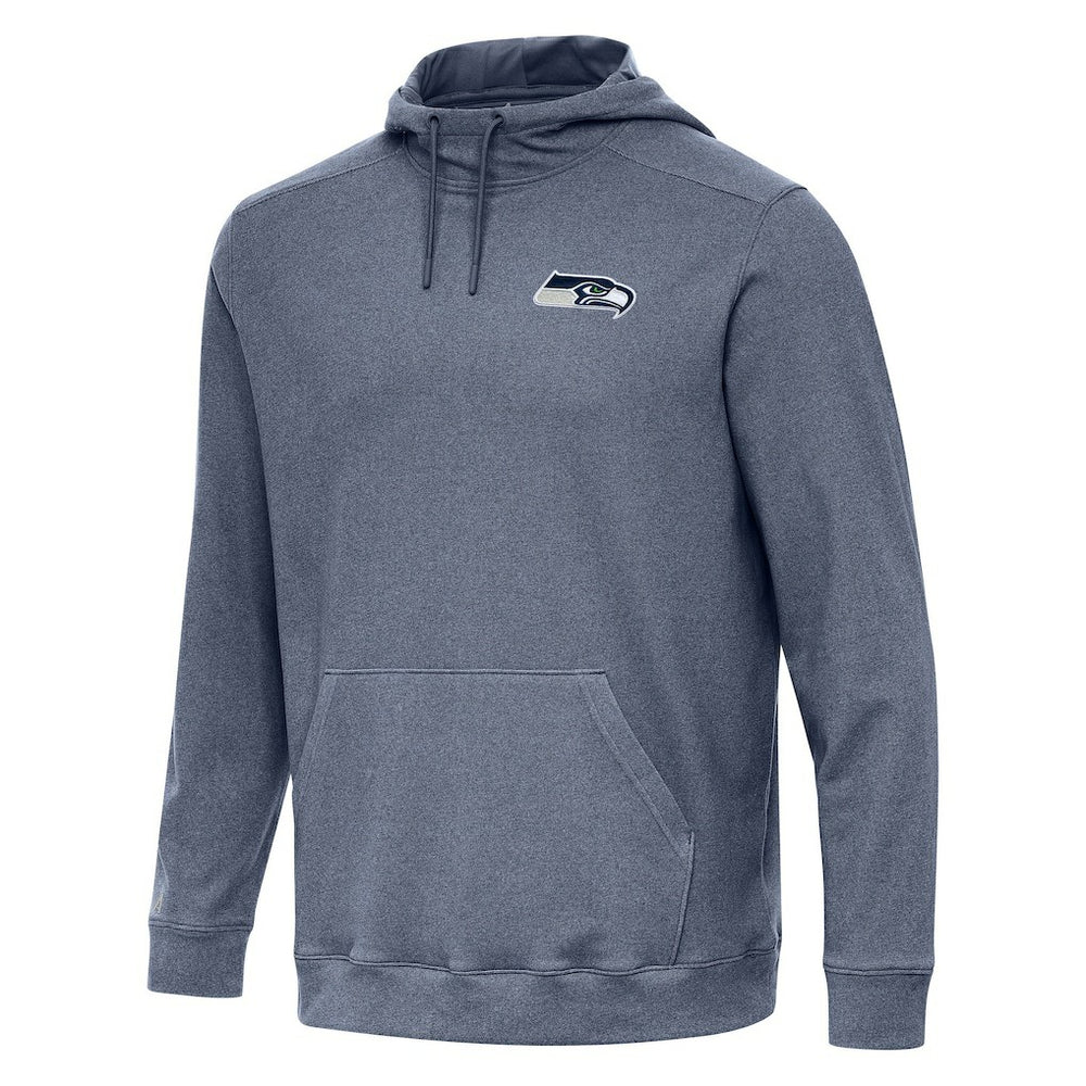 Seattle Seahawks Antigua Cloud Pullover Hoodie Heather College Navy