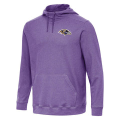 Baltimore Ravens Antigua Cloud Pullover Hoodie Heather Purple