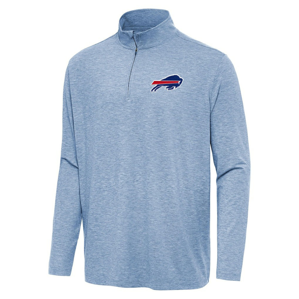 Buffalo Bills Antigua Hunk Quarter-Zip Jacket Heather Royal