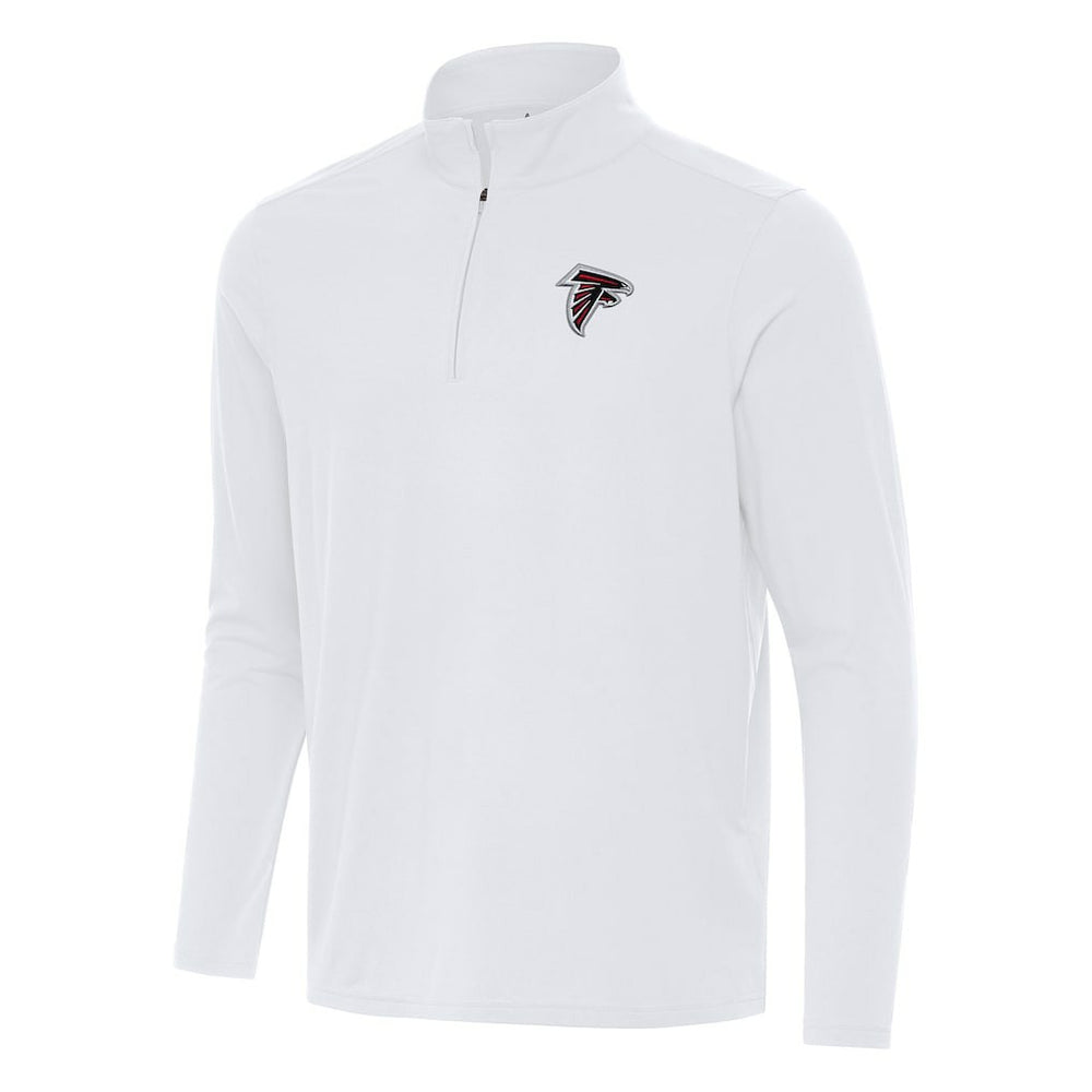 Atlanta Falcons Antigua Intent Quarter-Zip Pullover Top White