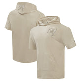 Tampa Bay Buccaneers Pro Standard Neutrals Capsule Short Sleeve Pullover Hoodie Tan