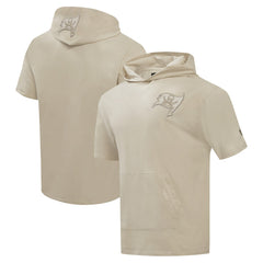 Tampa Bay Buccaneers Pro Standard Neutrals Capsule Short Sleeve Pullover Hoodie Tan