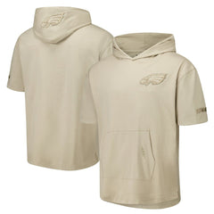Philadelphia Eagles Pro Standard Neutrals Capsule Short Sleeve Pullover Hoodie Tan
