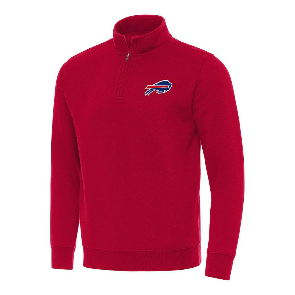 Buffalo Bills Antigua Victory Quarter-Zip Pullover Top Red