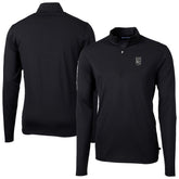 Kansas City Royals Cutter & Buck Virtue Eco Pique Quarter-Zip Jacket - Black Jackets