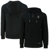 Kansas City Royals Cutter & Buck Roam Eco Recycled Half-Zip Pullover Hoodie - Black Hoodies