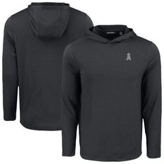 Los Angeles Angels Cutter & Buck Coastline Epic Comfort Eco Recycled Long Sleeve Hoodie T-Shirt - Black Hoodies