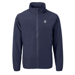 Detroit Tigers Cutter & Buck Charter Eco Recycled Full-Zip Hoodie Jacket - Navy Jackets