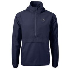 Chicago Cubs Cutter & Buck Charter Eco Recycled Anorak Half-Zip Hoodie Jacket - Navy Jackets