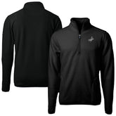 Los Angeles Dodgers Cutter & Buck Cascade Eco Fleece Quarter-Zip Jacket - Black Jackets