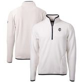 Minnesota Twins Cutter & Buck Cascade Eco Fleece Quarter-Zip Jacket - Oatmeal Jackets
