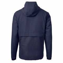 New York Mets Cutter & Buck Charter Eco Recycled Anorak Half-Zip Hoodie Jacket - Navy Jackets