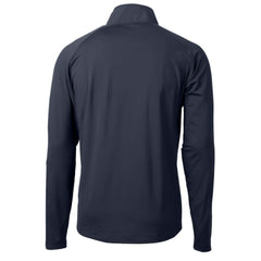 Philadelphia Phillies Cutter & Buck Adapt Eco Hybrid Raglan DryTec Quarter-Zip Jacket - Navy Jackets