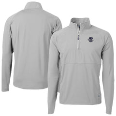 Philadelphia Phillies Cutter & Buck Adapt Eco Hybrid Raglan DryTec Quarter-Zip Jacket - Gray Jackets