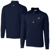 Los Angeles Dodgers Cutter & Buck Traverse Eco Tri-Blend DryTec Quarter-Zip Jacket - Navy Jackets
