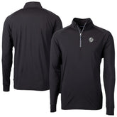 New York Yankees Cutter & Buck Adapt Eco Raglan Quarter-Zip Jacket - Black Jackets