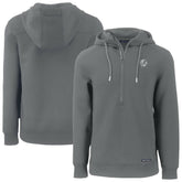 New York Yankees Cutter & Buck Roam Eco Recycled Tri-Blend Half-Zip Hoodie - Gray Hoodies