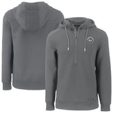 New York Mets Cutter & Buck Roam Eco Recycled Tri-Blend Half-Zip Hoodie - Gray Hoodies