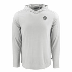 Milwaukee Brewers Cutter & Buck Coastline Epic Comfort Eco Recycled Hoodie T-Shirt - Gray Hoodies