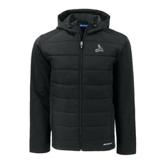 St. Louis Cardinals Cutter & Buck Evoke Hybrid Eco Softshell Recycled Full-Zip Hoodie Jacket - Black Jackets