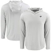 Toronto Blue Jays Cutter & Buck Coastline Epic Comfort Eco Recycled Long Sleeve Hoodie T-Shirt - Gray Hoodies
