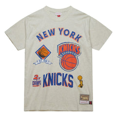 New York Knicks Hardwood Classics Legacy Defined Retro Championship T-Shirt Oatmeal