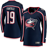 NHL Adam Fantilli Columbus Blue Jackets Fanatics Women's Home Premier Breakaway Player Jersey Breakaway Jersey - Navy