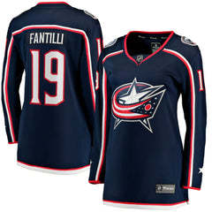 NHL Adam Fantilli Columbus Blue Jackets Fanatics Women's Home Premier Breakaway Player Jersey Breakaway Jersey - Navy