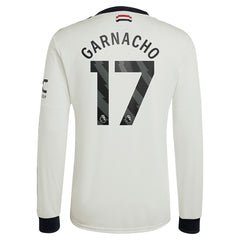 Alejandro Garnacho Manchester United Originals 2024/25 Third Replica Long Sleeve Jersey Cream shop