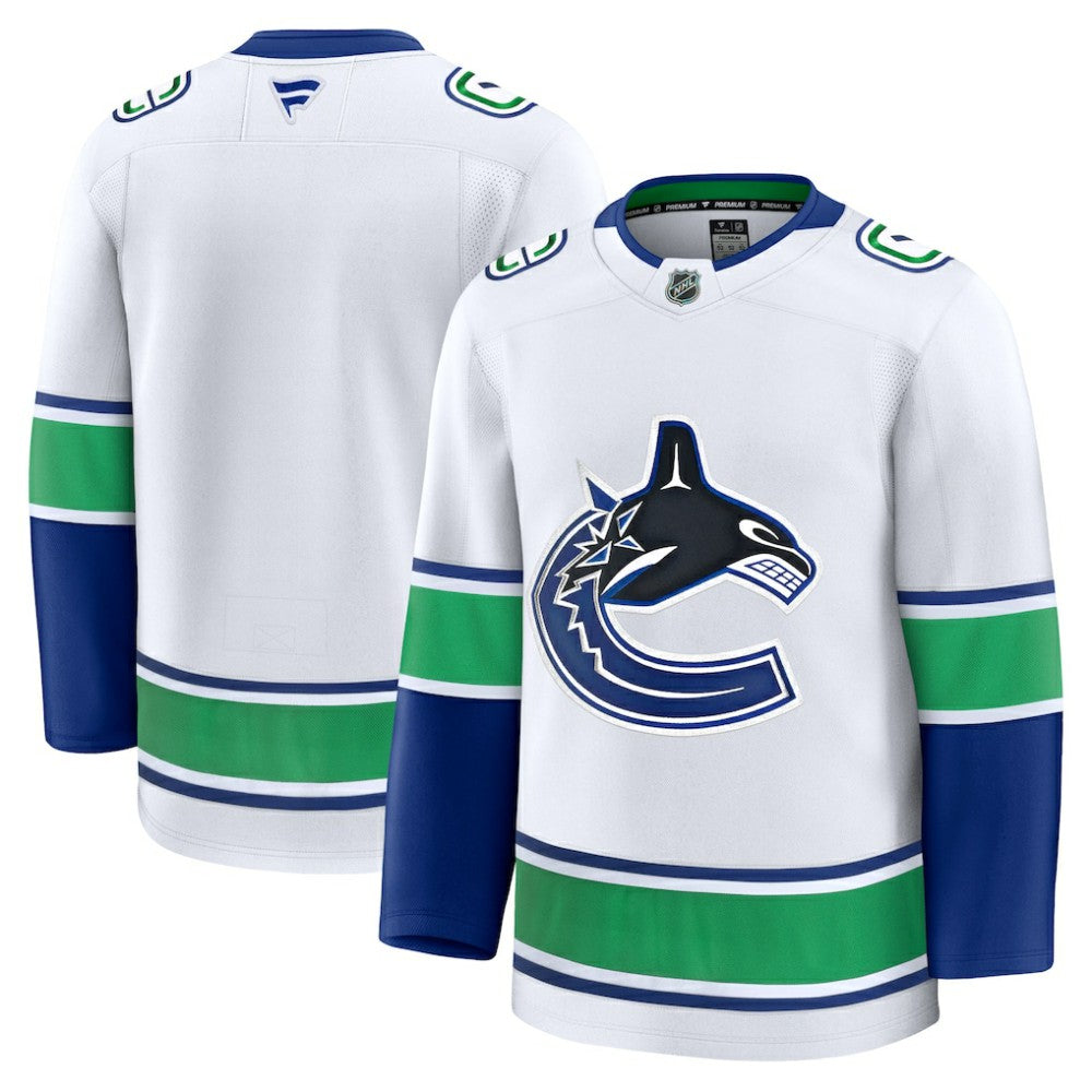 NHL Vancouver Canucks Fanatics Away Premium Jersey - White