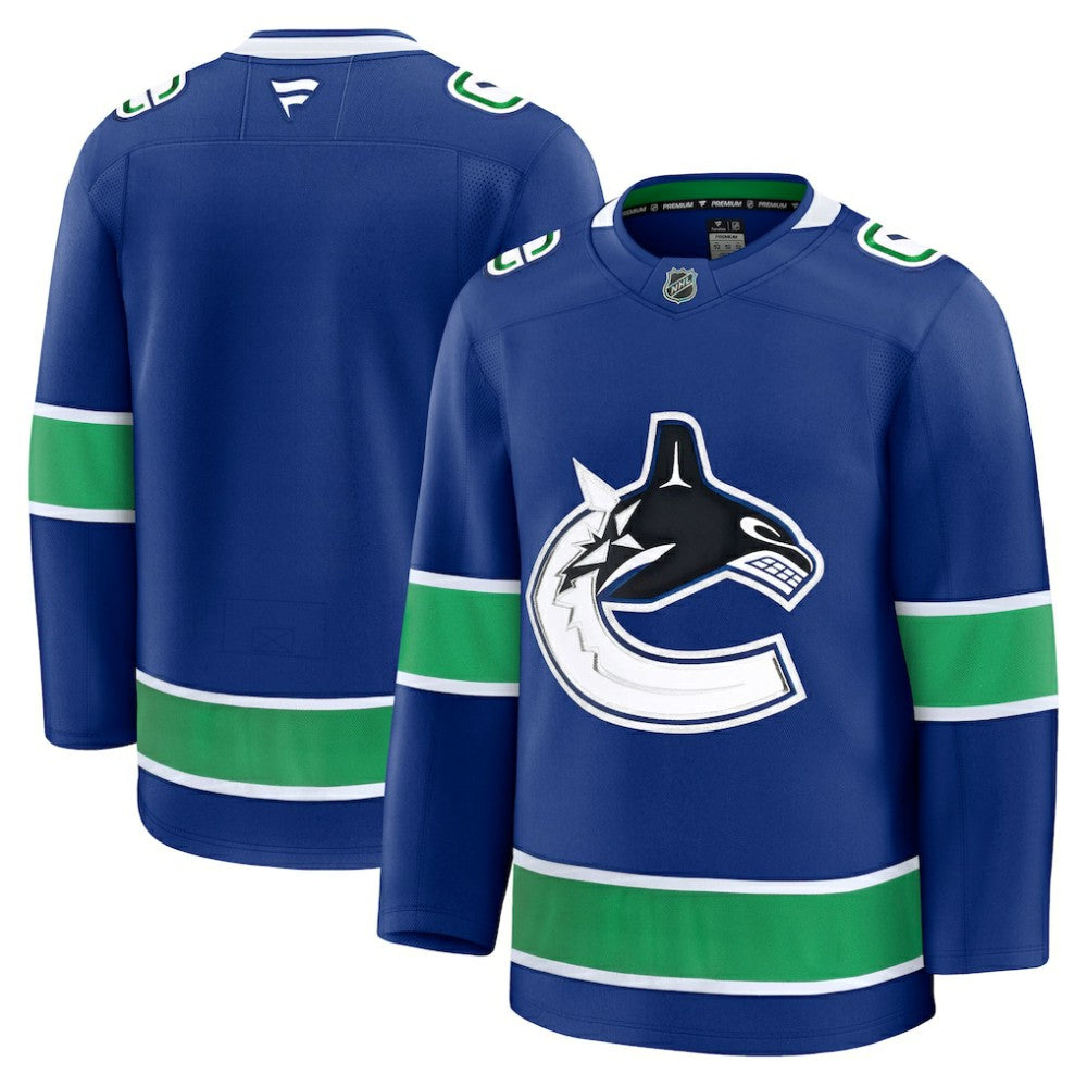 NHL Vancouver Canucks Fanatics Home Premium Jersey - Blue