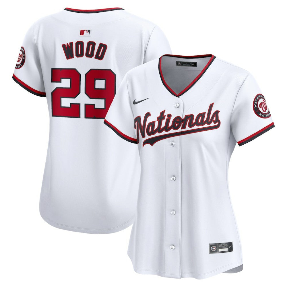 MLB James Wood Washington Nationals Nike Women's Home Limited Player Jersey - White