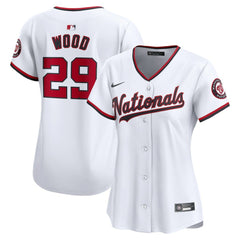 MLB James Wood Washington Nationals Nike Women's Home Limited Player Jersey - White