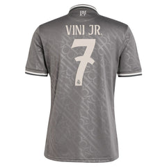 Vini Jr. Real Madrid Originals 2024/25 Third Replica Player Jersey Charcoal
