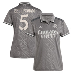 Jude Bellingham Real Madrid Originals Women's 2024/25 Third Replica Player Jersey Charcoal