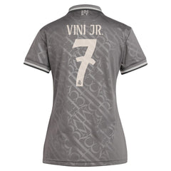 Vini Jr. Real Madrid Originals Women's 2024/25 Third Replica Player Jersey Charcoal