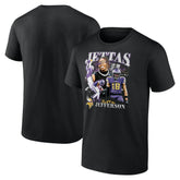 Justin Jefferson Minnesota Vikings Notorious Player Graphic T-Shirt Black