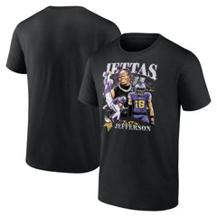 Justin Jefferson Minnesota Vikings Notorious Player Graphic T-Shirt Black