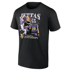 Justin Jefferson Minnesota Vikings Notorious Player Graphic T-Shirt Black