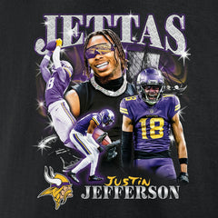 Justin Jefferson Minnesota Vikings Notorious Player Graphic T-Shirt Black