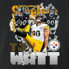 T.J. Watt Pittsburgh Steelers Notorious Player Graphic T-Shirt Black