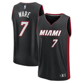 Kel'el Ware Miami Heat Fast Break Replica Player Jersey Icon Edition Black